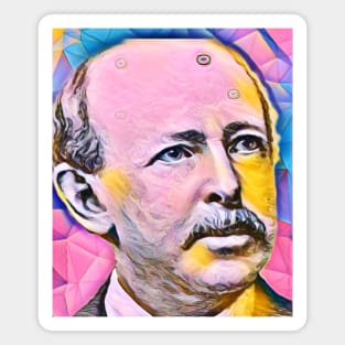 Horatio Alger Pink Portrait | Horatio Alger Artwork 5 Magnet